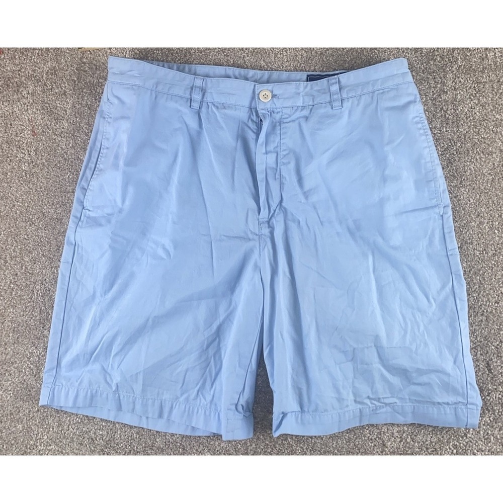 Vineyard Vines Cotton Short Breaker‎ Light Blue Mens 36 Preppy 9" Casual Golf